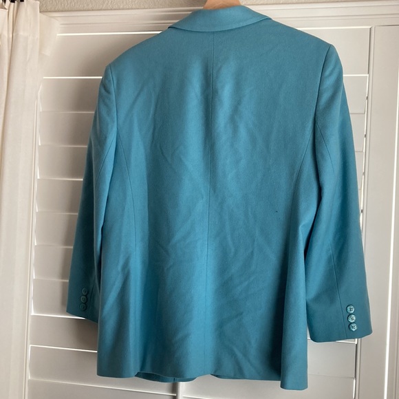 Pendleton Vintage Wool Blazer | Vintage Pendleton | Blue Blazer Jacket - Picture 7 of 9